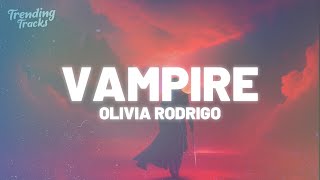 Olivia Rodrigo  vampire Clean  Lyrics [upl. by Cence]