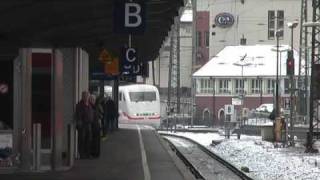 Durchfahrt ICE 1 durch Offenburg Hauptbahnhof [upl. by Reseta]