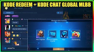 KODE CHAT GLOBAL  KODE REDEEM TERBARU MLBB [upl. by Griff]