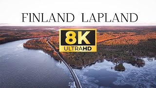 FINLAND LAPLAND  8 K  UHD [upl. by Nyrehtak]