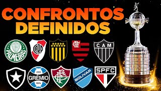 ⚽️ SORTEIO DAS OITAVAS DE FINAL DA CONMEBOL LIBERTADORES 2024  CONFRONTOS DEFINIDOS [upl. by Herve]