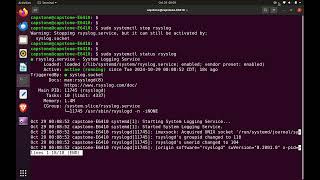 rsyslog syslog socket STOP SERVICE [upl. by Rockel]