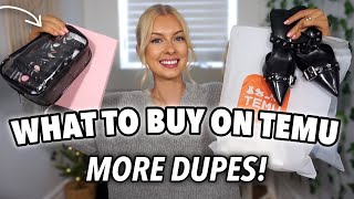 HUGE TEMU HAUL  CLOTHING SHOES ACCESSORIES amp MORE AMAZING DUPES [upl. by Charmion]