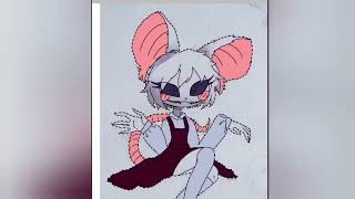 speedpaint ibisPaint X animatronics mouse Anael ananim старый [upl. by Nylahsoj447]