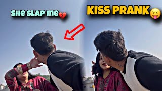 KISSING PRANK ON WIFE RAGHVI  SHE SLAPP ME💔🥲 RaghviAvinash [upl. by Hinman321]