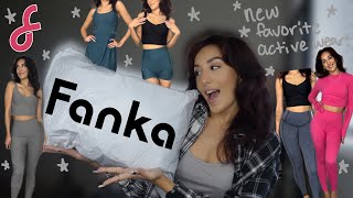 FANKA TRY ON HAUL  my new favorite active wear brand 💕 FANKA FANKALEGGINGS [upl. by Tarsus]