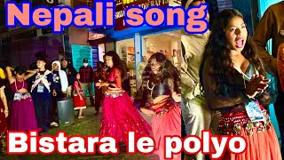 Bistarale Polyo • nepal song• new jawani le polyo •Pokhara Nepal [upl. by Herculie]