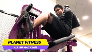 Planet Fitness Ab Machines HOW TO USE ALL OF THEM [upl. by Mazur]