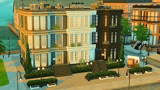 New York Brownstone Townhouse  The Sims 4 Speed Build [upl. by Season]