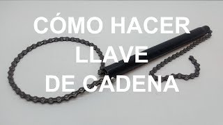 Cómo hacer una práctica llave con una cadena de bicicleta [upl. by Aronson]