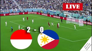 🔴 Indonesia vs Filipina LANGSUNG  Kualifikasi Piala Dunia  video game simulation [upl. by Drofkcor]