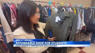 Farrington High School opens new affordable clothing store for students [upl. by Yc]