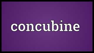 Concubine Meaning [upl. by Nessej101]