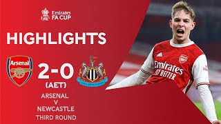 Smith Rowe amp Aubameyang Seal Win For Holders  Arsenal 20 Newcastle AET  Emirates FA Cup 202021 [upl. by Grossman]