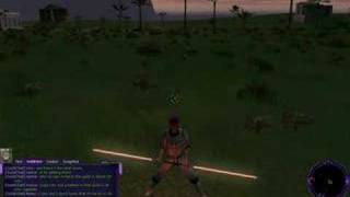 SWG  Double Bladed Lightsaber Animation Mod [upl. by Retsek]