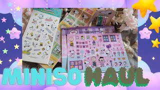 Compras en MINISO miniso compras SNOOPY papeleriabonita kawaii [upl. by Shelman990]