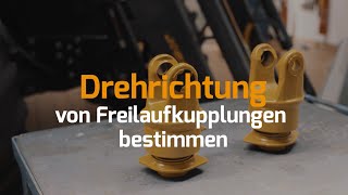 Drehrichtung von Freilaufkupplungen bestimmen [upl. by Avika977]