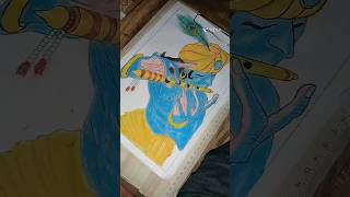 Krishna drawing part 4 art Krishna short [upl. by Aicinoid765]