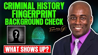 What Shows Up Criminal History Fingerprint Background Check [upl. by Tal]