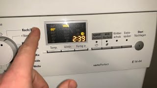 Programmübersicht Siemens E14 VarioPerfect WM14E443 Waschmaschine Hauswirtschaft Anleitung [upl. by Nnalyrehc650]