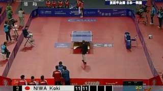 2012 Asian Championships 2011 mtsf2 JPNKOR m5 NIWA Koki  SEO Hyun Deok Full Match [upl. by Reh]