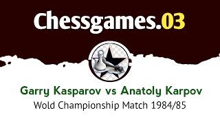 Garry Kasparov vs Anatoly Karpov  Moscow URS rd 2 198485  World Championship Match [upl. by Etty]