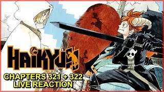 THIS IS FUN  Haikyuu Chapters 321322 Live Reaction ハイキュー [upl. by Lasala]