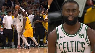 Jaylen Brown hits INSANE 3 to force OT in Game 1 vs Pacers 😱 [upl. by Savior]