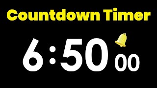 6 Hour 50 Minute Countdown Timer with Alarm timerstore 6h50m countdown [upl. by Letizia]