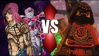 Diavolo VS Acronix  Death Battle Prediction JJBA VS Ninjago  Battle of Time [upl. by Kata]