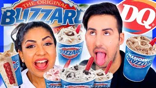 Dairy Queen BLIZZARD Taste Test [upl. by Notlem]