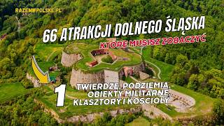 66 atrakcji Dolnego Śląska które musisz zobaczyć cz1 Podziemia twierdze militaria klasztory [upl. by Ydieh]