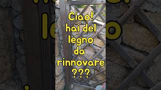 Rinnovare il legno con limpregnante woodworking lavorazionedellegno diy [upl. by Malvino]