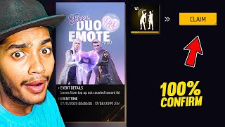 FREE VALENTINE DUO EMOTE 💕FREE FIRE [upl. by Anevad]