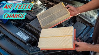 Vw Golf Mk7 Air Filter Change [upl. by Ulyram401]