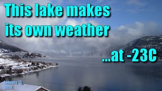 Kalamalka Lake Making Weather at 23C Time Lapse [upl. by Volin365]