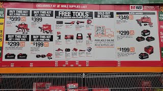 New Milwaukee Deals At Home Depot Ends 01282024 [upl. by Bow]