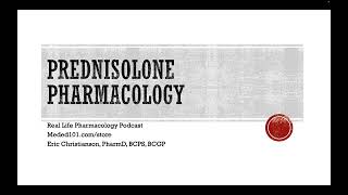 Prednisolone Pharmacology [upl. by Aelaza]