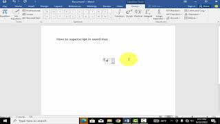 How to superscript in word mac [upl. by Enelra280]