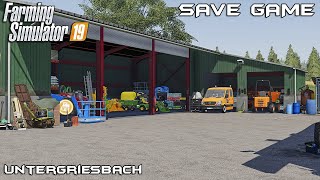 Save Game Final  Lawn Care on Untergriesbach  Farming Simulator 19 [upl. by Sanfourd]