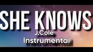 JCole  She Knows Instrumental [upl. by Llednor]