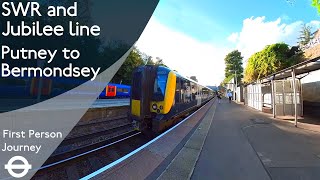 London Underground amp SWR First Person Journey  Putney to Bermondsey [upl. by Avan]