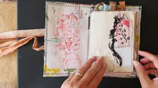 Grungy used look creative Junk Journal  hyperlapse flip through  short [upl. by Schick]