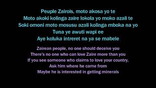 Mobutu Sese Seko translated Lyrics [upl. by Nnyltiak]