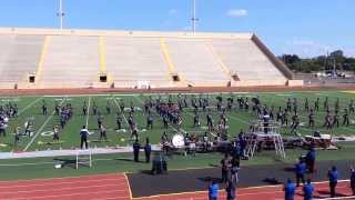 Robert Vela High School Marching Band at City of Palms Marching Contest [upl. by Sabino]