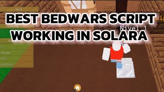 BEDWARS  Op Script  Solara  Roblox 2024 [upl. by Emlin]