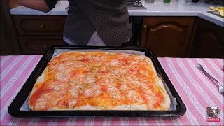 PIZZA IN TEGLIA CON LIEVITO DI BIRRA SECCO quotricetta facile e buonissima senza lattosioquot [upl. by Yramliw374]