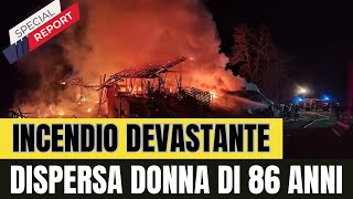 Incendio in Alto Adige dispersa una donna di 86 anni in un maso distrutto [upl. by Noiroc]