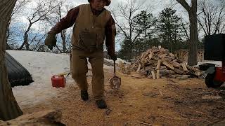 A hookaroon is very useful tool in the firewood world and when used in self defense [upl. by Nhguavoj101]