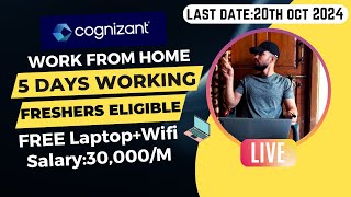 Cognizant Work From Home Jobs 2024  Real Work From Home Jobs  Easy Work From Home Jobs 2024 [upl. by Enomed]